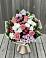 Букет цветов из: Альстромерии, Гвоздики, Розы и Хризантемы в Рылеево