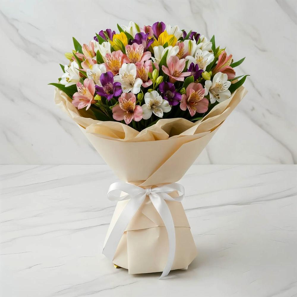 Букет цветов из: Альстромерии в Рылеево