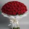 Букет 101 Красная роза Блэк Мэджик в Рылеево