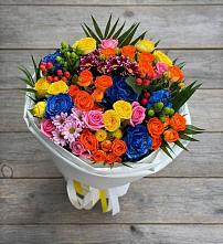Букет цветов из:  Розы и Хризантемы в Рылеево