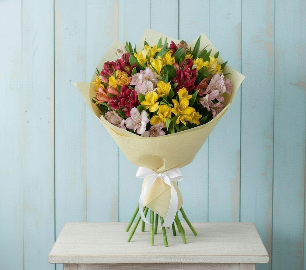 Букет цветов из: Альстромерии в Рылеево