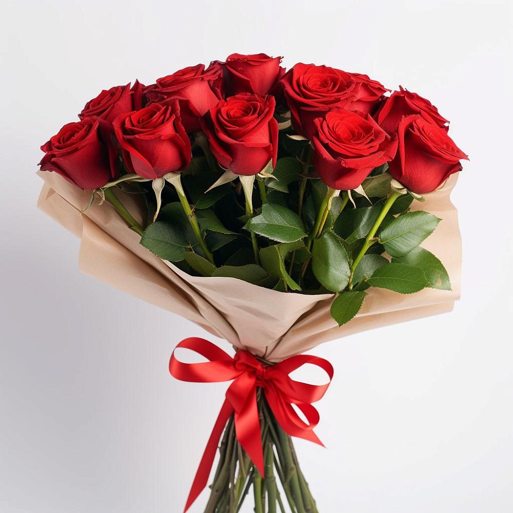 Букет 11 Красных роз Эдлесс Лав в Рылеево